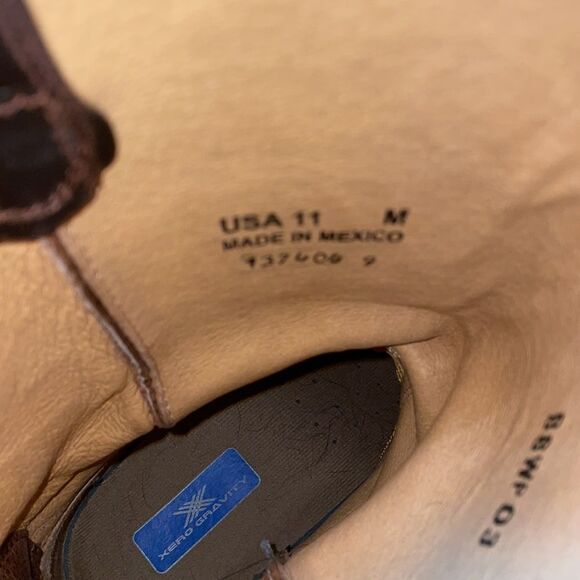 Shyanne Classic Western Cowboy Boots Oiled Leather Dark Brown - Picture 11 of 12